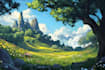 do fantasy landscapes and scenery art