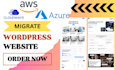 backup migrate wordpress website to cloudways aws azure