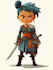 draw a 2d game character illustration