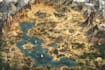 draw a fantasy map illustration isometric map