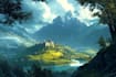 do fantasy landscapes and scenery art