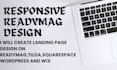 build a modern portfolio or landing page in readymag