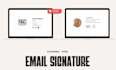 make clickable email signature or HTML email signature for gmail, outlook, mac