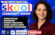 set up skool online course community build circle so community school course