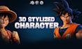 do a 3d character model