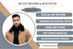 prepare UK vat return and making tax digital mtd setup for hmrc compliance