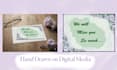 illustrate hand drawn custom greeting and invitation card design