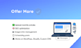 upload and manage blog content on your website monthly