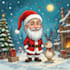 make a christmas holiday caricature cartoon