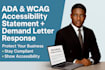 draft your ada and wcag accessibility statement and demand letter response