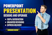 create a modern, clean and branded powerpoint presentation design