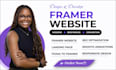 framer website design develop framer website framer landing page framer website
