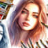 draw realistic hand drawn watercolor portrait