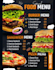 create professional fast food menu card and digital design