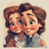 paint custom couple portrait