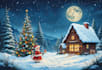 draw greeting, christmas, birthday card, postcard