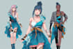 draw anime concept characters design
