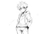 sketch in anime style