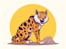 create a unique custom vector illustration in flat style