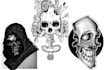 design your dark style tattoo or cover