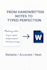 convert handwritten notes into word or PDF documents