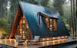 design a unique tiny house with 3d render and architectural plans