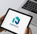 a modern and professional logo for business,tech startups
