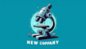 design microscope science isolated logo bonus free editible file
