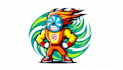 design wind bender mascot logo  with free source files