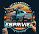 create esport truck courier service logo