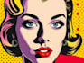 draw pop art portrait in roy lichtenstein style