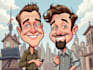 draw artistic cartoon caricatures