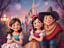 design a disney family portrait