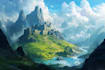 design a conceptual fantasy landscape