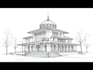 draw an architectural sketch for commercial use