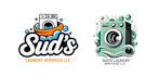 design modern awesome laundry service logo
