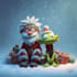 draw christmas cartoon caricature