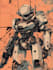draw  transformers, robot in anime manga style