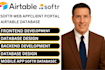 build softr web app, client portal airtable automation, airtable database, glide