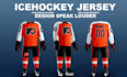 do pro ice hockey uniforms