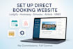 setup direct booking website by lodgify hostaway smoobu vrbo airb all pm website