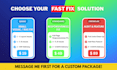 fix HTML CSS layout and responsiveness bugs fast