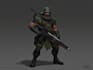 draw 2d game art military character design