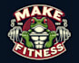 create retro fitness frog mascot logo