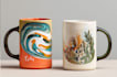 create custom coffee mug, wine glass, water bottle design