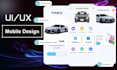 design modern mobile app UI UX in figma for ios and android