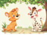 create animals cartoon illustration