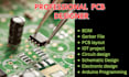design custom pcb schematic esp circuit board design in kicad drone uav bom