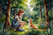 illustrate whimsical children book illustrations