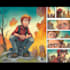 comic book illustration graphic novel cover art